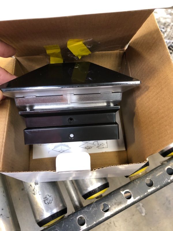 Photo 1 of 1 COUNT GreenLighting Gala Solar Post Cap Lights - Solar Post Lights Outdoor Fence Post Caps 4x4 Wood Posts - Solar Deck Post Lights Solar Powered 4x4 Post Caps...
1 COUNT