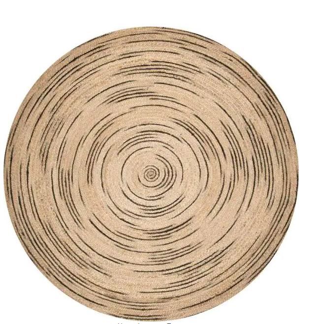 Photo 1 of Chelsea Braided Jute Natural 8 ft. x 8 ft. Round Rug

