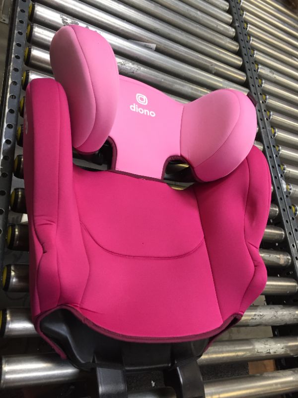 Photo 6 of Diono Cambria 2 XL, Dual Latch Connectors, 2-in-1 Belt Positioning Booster Seat, High-Back to Backless Booster with Space and Room to Grow, 8 Years 1 Booster Seat, Pink
