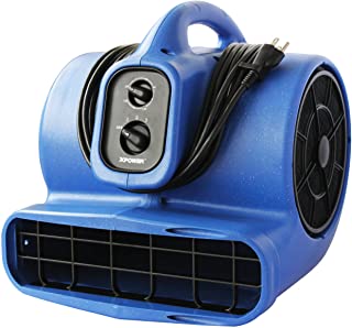 Photo 1 of XPOWER X-800TF 3/4 HP Air Mover, Carpet Dryer, Floor Fan, Utility Blower - with 3-Hour Timer and Filter Kit- Blue
