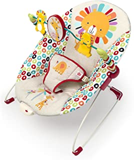 Photo 1 of Bright Starts Playful Pinwheels Portable Baby Bouncer with Vibrating Infant Seat and Toy Bar, 19.8x13.1x3.4 Inch, Age 0-6 Months
