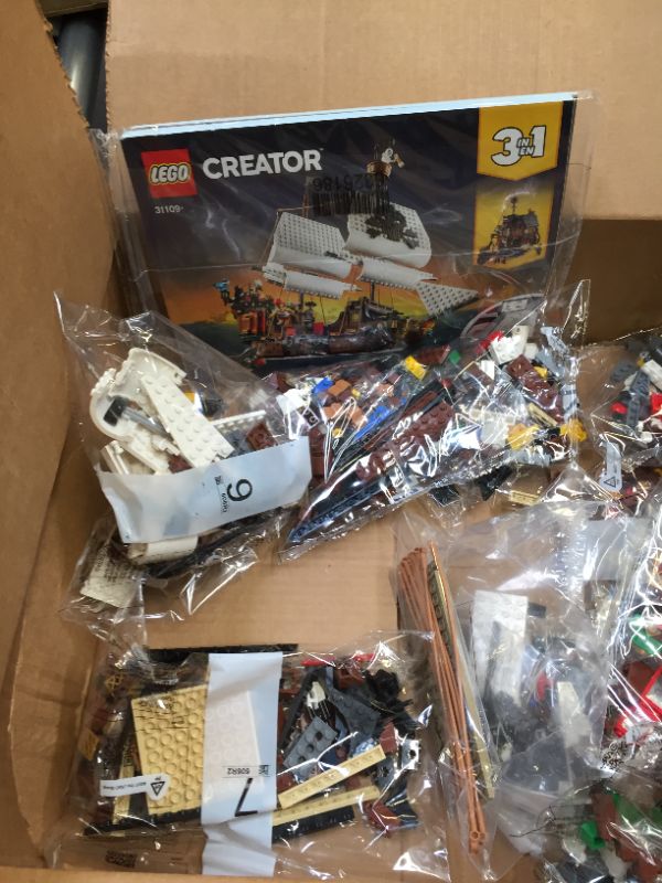 Photo 3 of LEGO Creator 3in1 Pirate Ship 31109 Building Playset for Kids who Love Pirates and Model Ships, Makes a Great Gift for Children who Like Creative Play and Adventures 