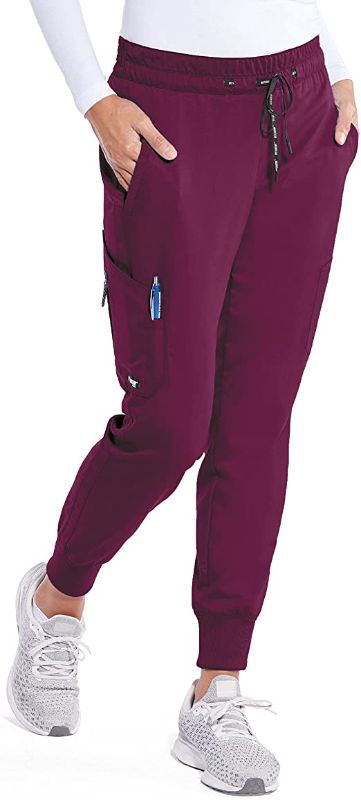 Photo 1 of BARCO Grey's Anatomy Women's Kira Jogger Scrub Pant w/ 5 Pockets MEDIUM WINE
