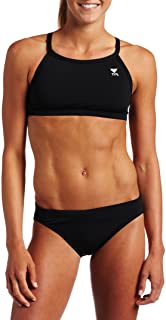 Photo 1 of TYR Sport Women's Solid Durafast Diamondback Workout Bikini BLACK XS 0/2