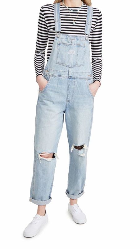 Photo 1 of Levi’s Women’s Premium Vintage Overalls, Bright Light, Medium
