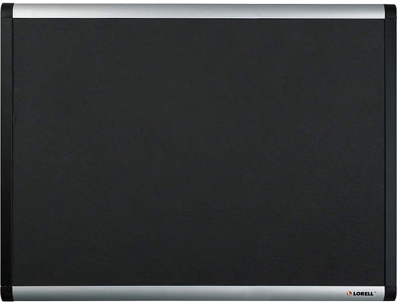 Photo 1 of Lorell Bulletin Board, Mesh Fabric with Hardware, 3 by 2-Feet, Black