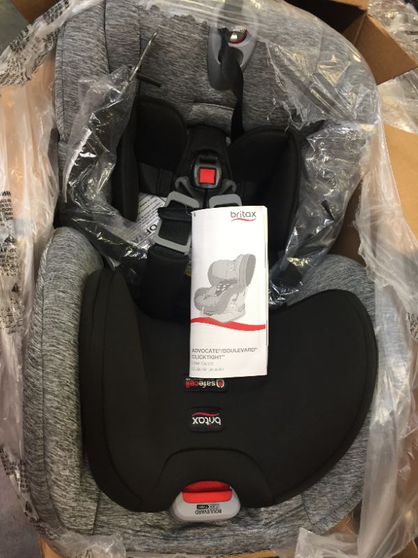 Photo 4 of BRITAX Boulevard ClickTight Convertible Car Seat, Spark - Premium, Soft Knit Fabric [Amazon Exclusive]
