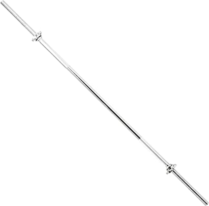 Photo 1 of Sunny Health & Fitness - Sunny Health & Fitness 60 In. Threaded Solid Chrome Barbell Bar