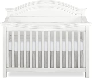 Photo 1 of Evolur Belmar Curve 5-in-1 Convertible Crib in Weathered White, Greenguard Gold Certified, 58.75 x 31.25 x 51.25, 84 lb
