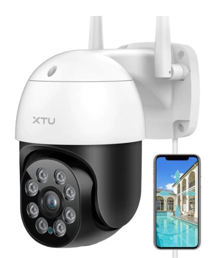 Photo 1 of XTU 844 Wiring Security Camera PTZ Outside (Work with Alexa) with App MIPC 2 PACK 
