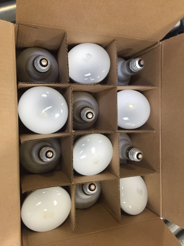 Photo 2 of 65-Watt Incandescent BR30 Flood Light Bulb Soft White (2700K) (12-Pack)