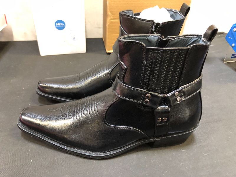 Photo 3 of Alberto Fellini Men's Western Cowboy Boots (West01) BLACK, SIZE 10