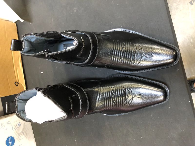 Photo 5 of Alberto Fellini Men's Western Cowboy Boots (West01) BLACK, SIZE 10