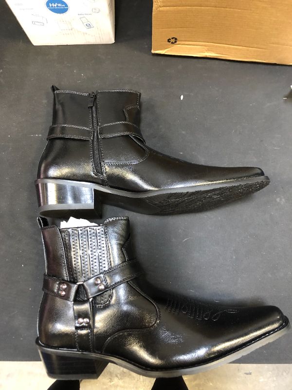 Photo 2 of Alberto Fellini Men's Western Cowboy Boots (West01) BLACK, SIZE 10