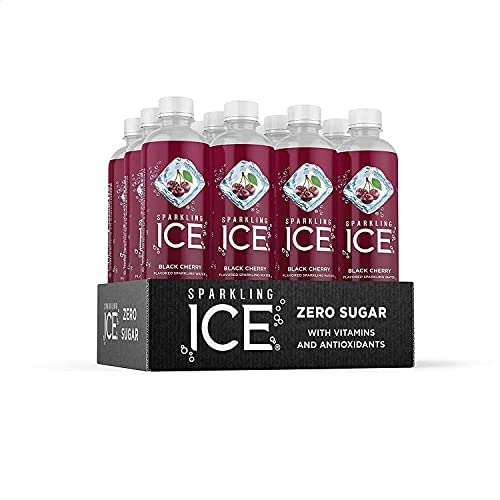 Photo 1 of 2 PACK - EXP MAR 2022 - Sparkling Ice, Black Cherry Sparkling Water, Zero Sugar Flavored Water, with Vitamins and Antioxidants, Low Calorie Beverage, 17 fl oz Bottles (Pack of 12) 