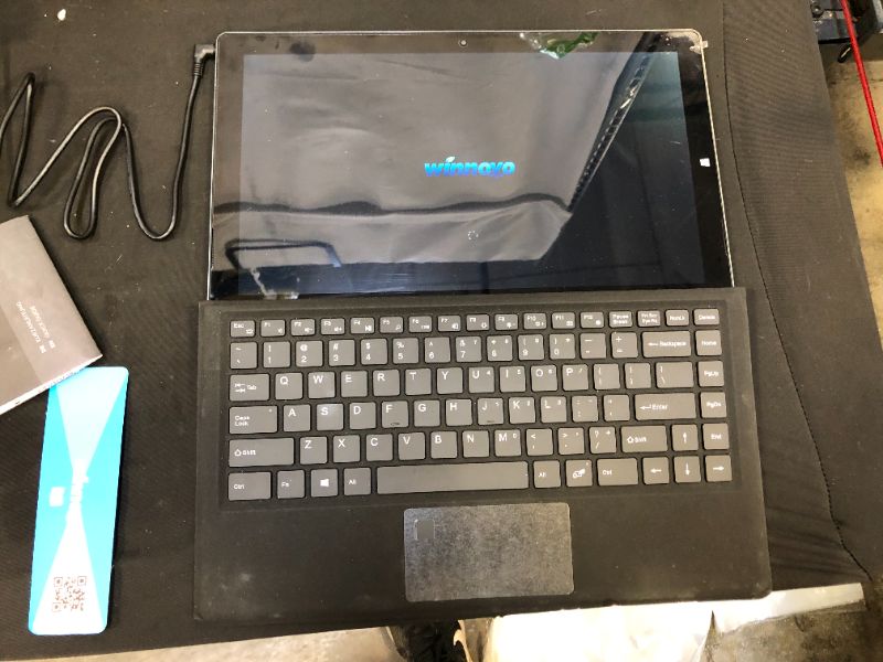 Photo 2 of TESTED - 2 in 1 Laptop, WINNOVO TaBook, 13.3 Inch Touchscreen, Detachable Keyboard, Intel Celeron Processor N3350, Dual Core, 4GB RAM, 64GB ROM, 1920x1080 FHD IPS Display, Windows 10 S, 5G WiFi, HDMI(Grey)