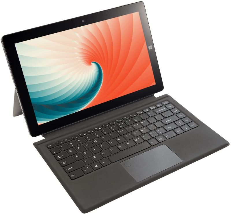 Photo 1 of TESTED - 2 in 1 Laptop, WINNOVO TaBook, 13.3 Inch Touchscreen, Detachable Keyboard, Intel Celeron Processor N3350, Dual Core, 4GB RAM, 64GB ROM, 1920x1080 FHD IPS Display, Windows 10 S, 5G WiFi, HDMI(Grey)