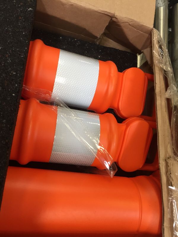 Photo 2 of Cortina Safety Products 45" Orange Polyethylene Delineator Post PACK OF 3 
