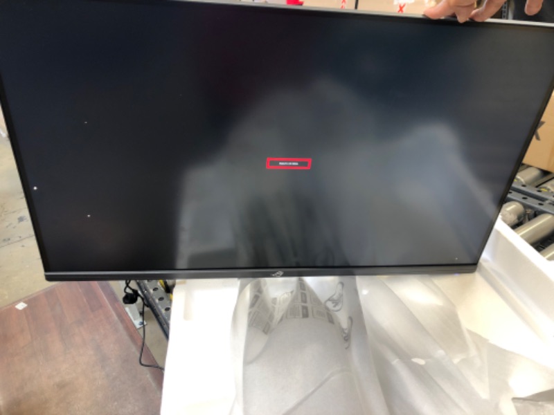 Photo 4 of ASUS ROG Swift PG32UQ 32” 4K HDR 144Hz DSC HDMI 2.1 Gaming Monitor, UHD (3840 x 2160), IPS, 1ms, G-SYNC Compatible, Extreme Low Motion Blur Sync, Eye Care, DisplayPort, USB, DisplayHDR 600
OUT OF BOX ITEM 
MISSING ACCESORIES 