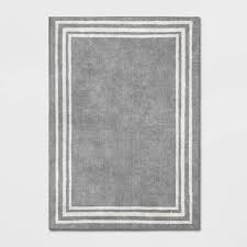 Photo 1 of 5'x7' Tetra Border Rug Gray - Threshold™