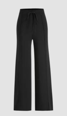 Photo 1 of Solid Knit Wide Leg Pants- SMALL