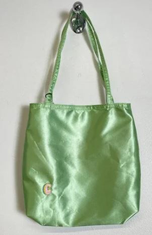 Photo 1 of Cider Lime Green Satin Shoulder Bag Tote NWT