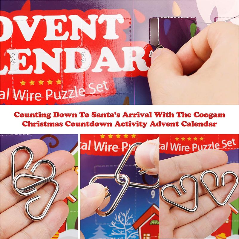 Photo 1 of Metal Wire Puzzle Toys Advent Calendar 2020 2 count 
