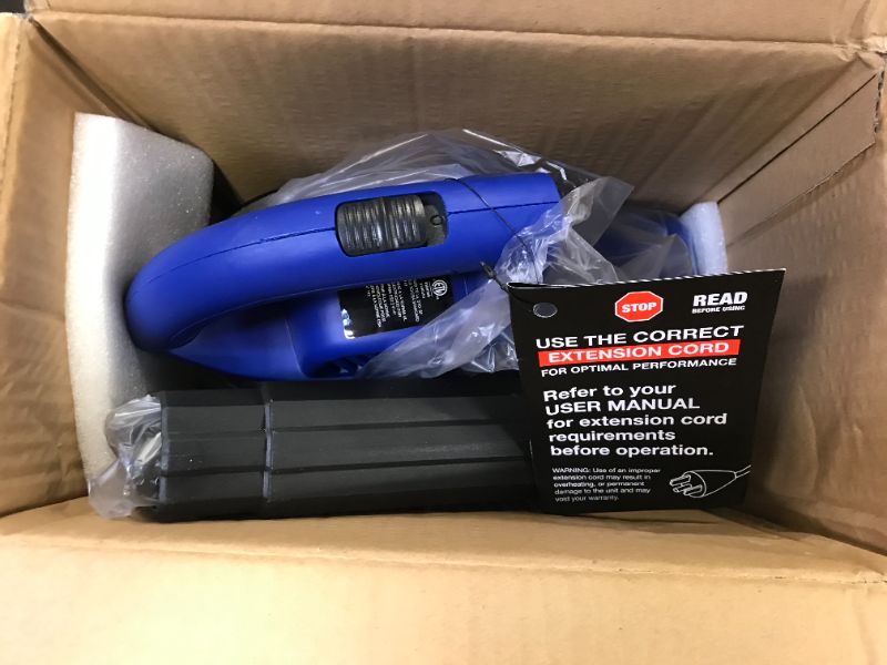 Photo 2 of Sun Joe SBJ597E-SJB 6-Amp 155 MPH Electric Leaf Blower, Blue
