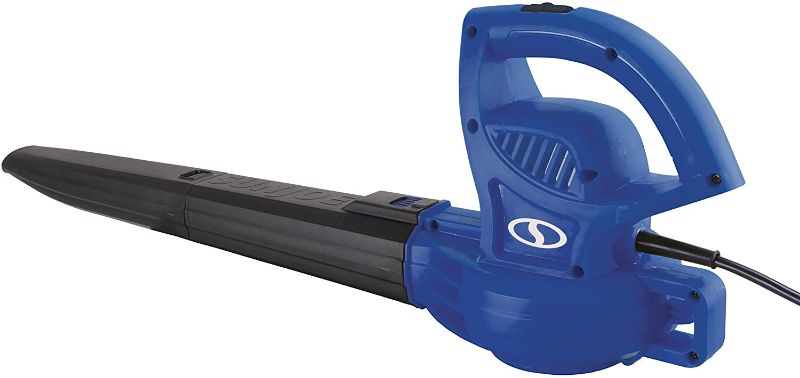 Photo 1 of Sun Joe SBJ597E-SJB 6-Amp 155 MPH Electric Leaf Blower, Blue
