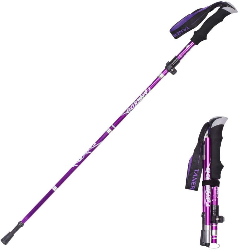 Photo 1 of AINAAN Upgrade Trekking Pole,Ultralight Aluminium Alloy Foldable, Anti Shock Walking/Camping ?1 Pack?Purple?
