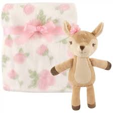 Photo 1 of Hudson Baby Boy and Girl Plush Blanket and Toy - Fawn
