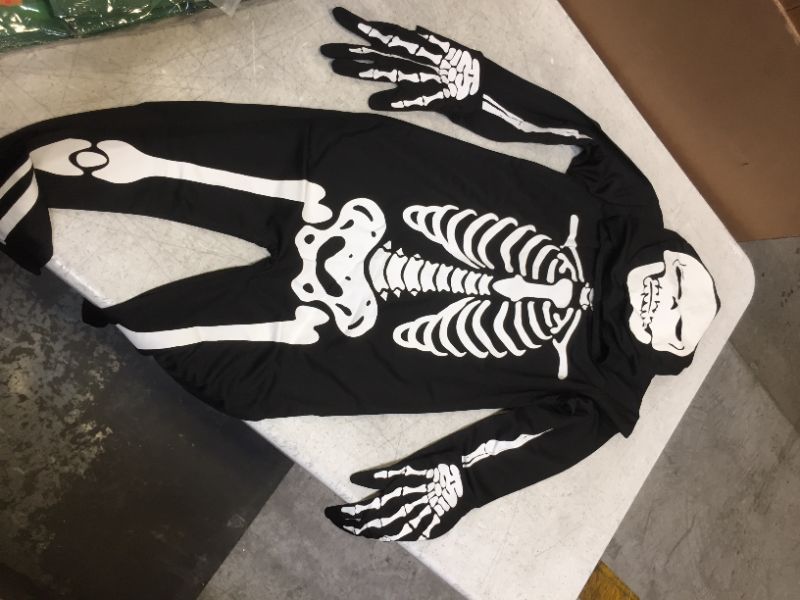 Photo 2 of kids skeleton costume small, black