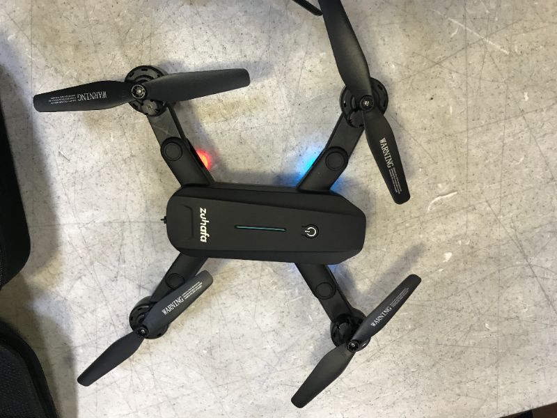 Photo 4 of WiFi FPV Drone with 1080P HD Camera, 40 Mins Flight Time,Foldable Drone for Beginners,Altitude Hold Mode, RTF One Key Take Off/Landing,3D Flips 2 Batteries, APP Control, Easy Toy for Kids & Adults one wing is broken