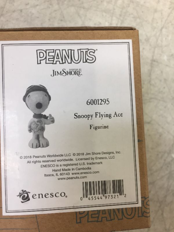 Photo 2 of Enesco Peanuts by Jim Shore Snoopy Flying Ace Mini Figurine
