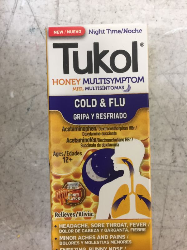Photo 1 of Alka Seltzer Heartburn Relief and Pain Relief Antacid Tablets – 72 Ct with TUKOL Adult Honey Multi-Symptom Cold & Flu Nighttime Liquid Cough Medicine, 4 Ounce
