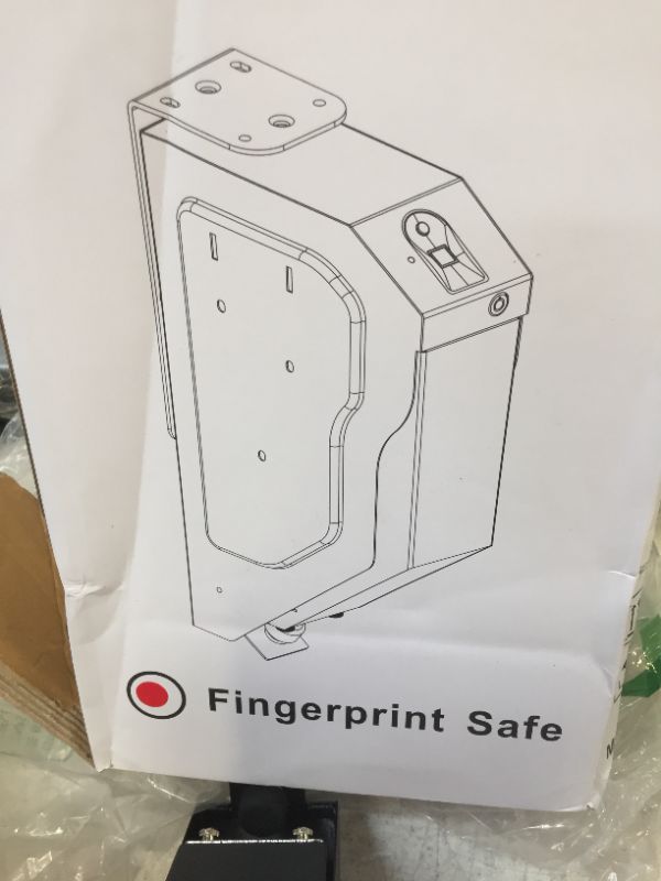 Photo 3 of FUNSHION Gun Safe for Pistols, Fingerprint Gun Safe Box Quickly Access Handgun Safes with Digital Password or Key Lock
