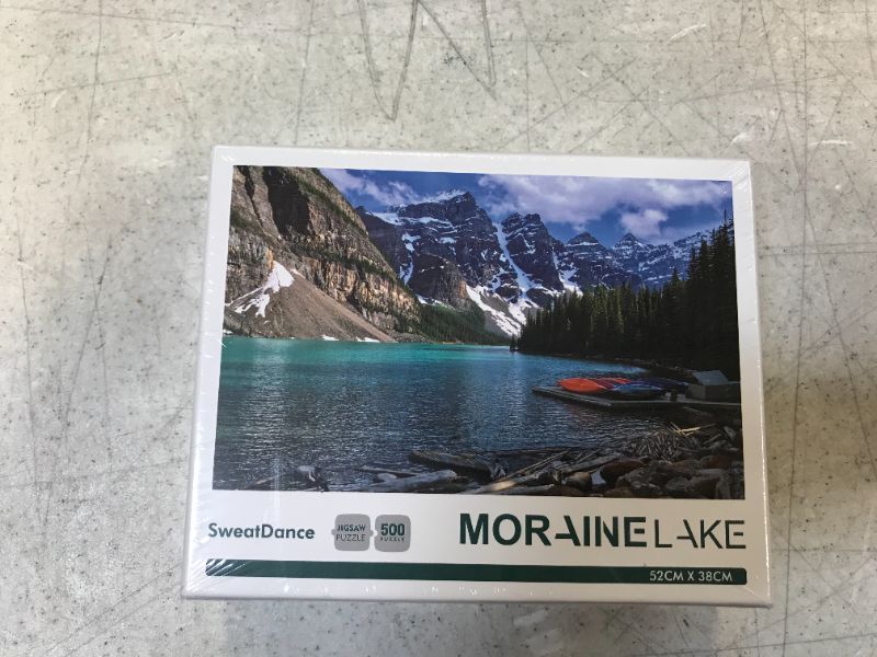 Photo 2 of Jigsaw Puzzles 500 Piece for Adults and Kids,Large Jigsaw Puzzle Moraine Lake,Family Games
