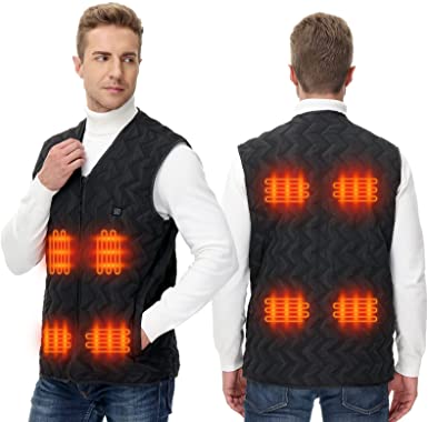 Photo 1 of Commodum Heated Vest for Men/Women,8 Heating Zones Electric Heating Jacket for Fishing Working Hunting (Battery Not Included) size XXL
