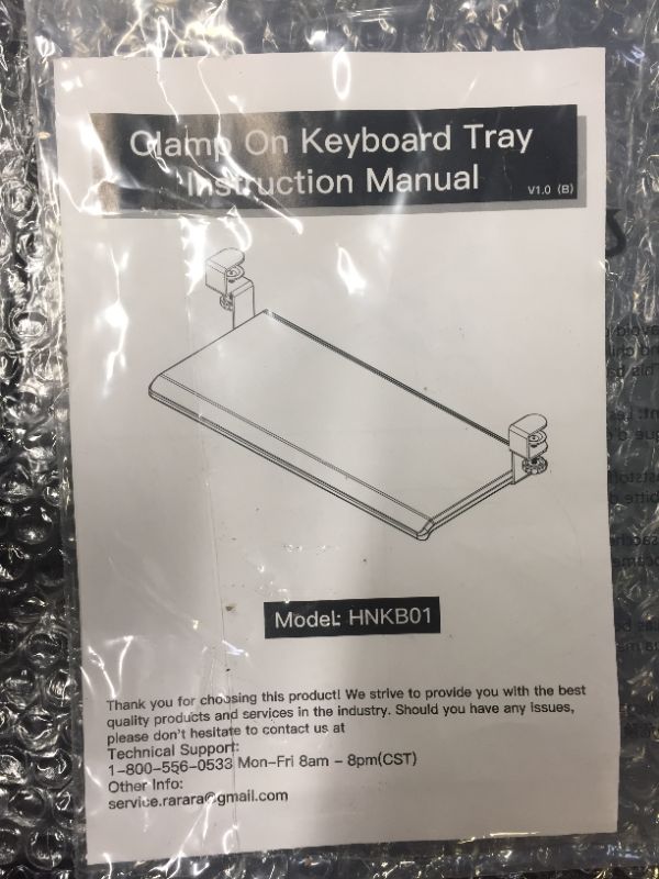 Photo 1 of Clamp on keyboard tray