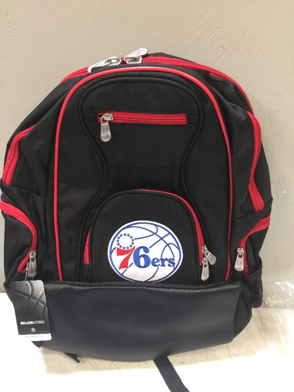 Photo 2 of NBA Philadelphia 76ers Colored Trim Laptop Backpack

