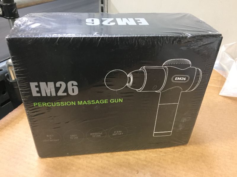 Photo 1 of TOLOCO EM26 Deep Percussion Muscle Massager Gun  --factory sealed  damage box