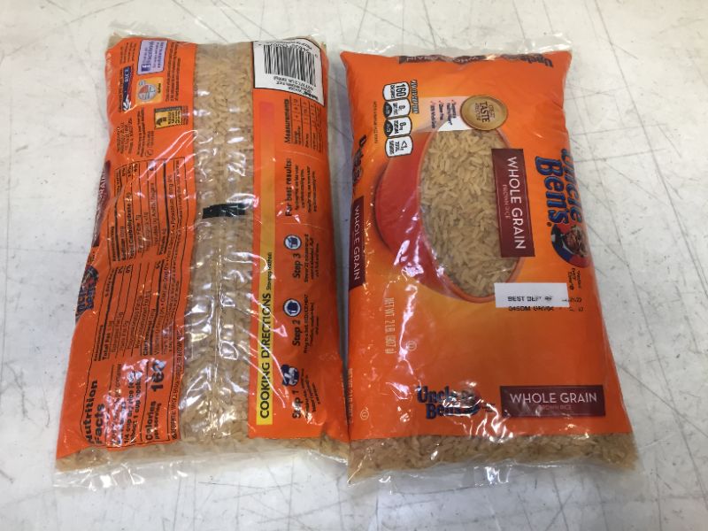 Photo 2 of 2 pack Uncle Ben's - Whole Grain Brown Rice 32.00 oz
exp--02-2022