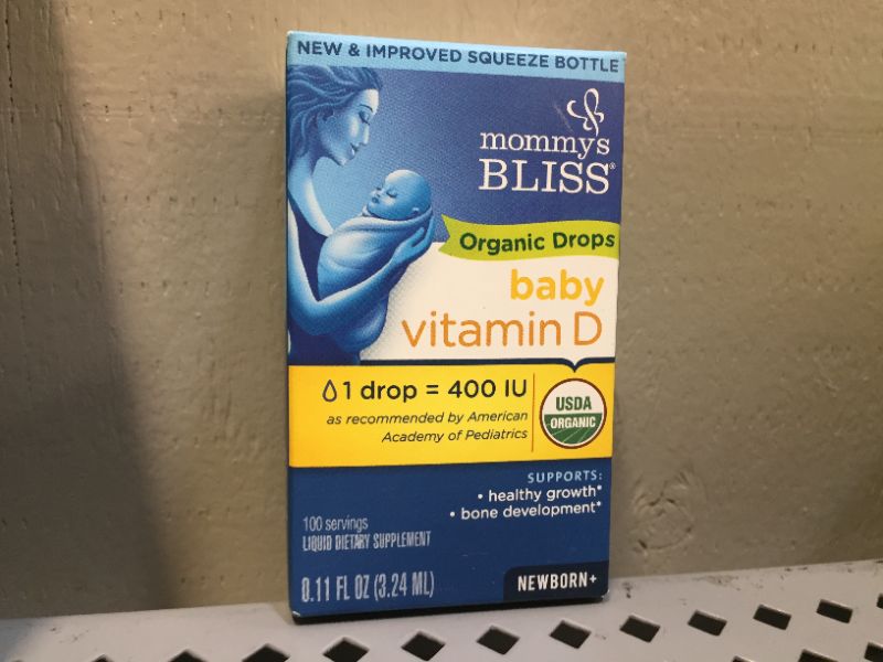 Photo 2 of Mommy's Bliss Organic Drops No Artificial Color, Vitamin D, 0.11 Fl Oz EXP---02-2023
