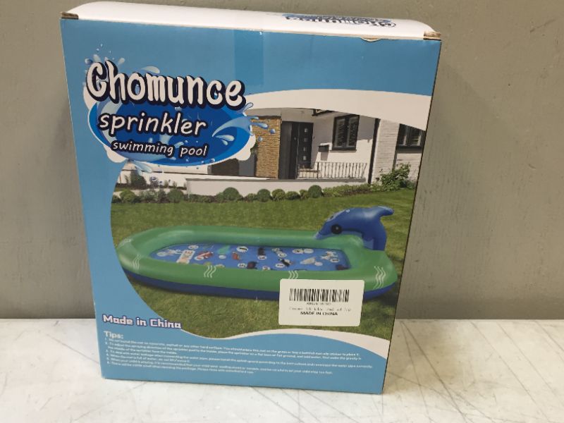 Photo 2 of Chomunce Splash Pad for Kids Inflatable Sprinkler Pool Outdoor Water Toys for Kid Ages 4-8 Summer Swimming Outside 3-in-1 Upgraded Spray Mat Birthday Gifts for 1 2 3 4 5 6 7 Years Old Boys and Girls