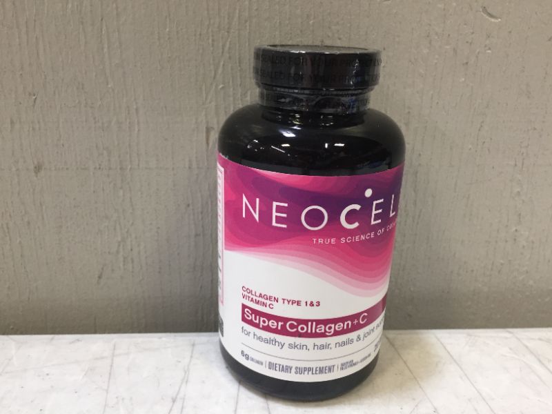 Photo 2 of  NeoCell Super Collagen + C 6, 000mg Collagen Types 1 & 3 Plus Vitamin C - 250 Tablets EXP--05-2022