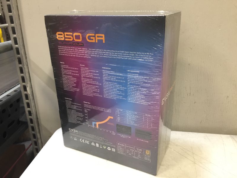 Photo 4 of EVGA SuperNOVA 850W GA 80+ Gold Power Supply
BRAND NEW FACTORY SEALED