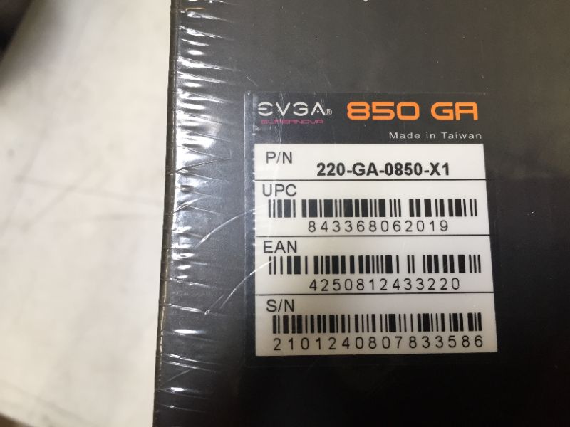 Photo 6 of EVGA SuperNOVA 850W GA 80+ Gold Power Supply
BRAND NEW FACTORY SEALED