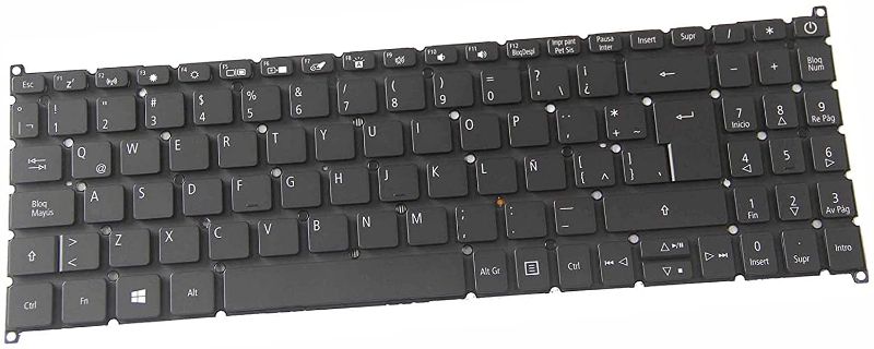 Photo 1 of KbsPro Teclado Spanish Latin Keyboard for Acer Aspire 3 A315-22 A315-23 A315-34 A315-42 A315-42G A315-54G A315-55G Backlit
