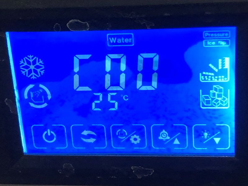 Photo 5 of 155lbs Ice Cube Maker Machine 70kg Commercial Microcomputer Lcd-control Panel
