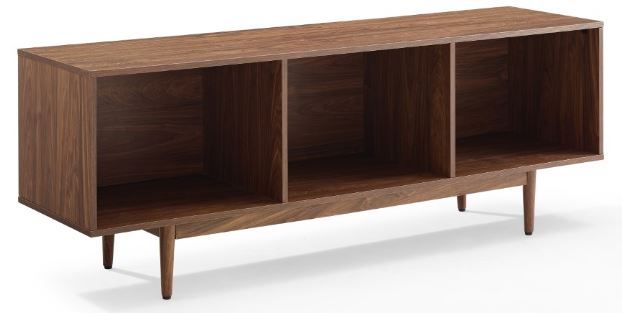 Photo 1 of CROSLEY FURNITURE - LIAM LARGE RECORD STORAGE CONSOLE CABINET WALNUT - CF1115-WA
